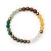 Dhanyog Crystal Bracelet Stretchable Healing Gemstone Jewelry for Women Girls