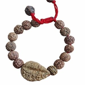 Rudraksha Beads Bracelet Adjustable Spiritual Meditation Band for Men Women
