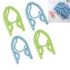 Foldable Travel Hangers, Plastic Portable Folding Lightweight Drying Rack Clothes Hangers Suitable