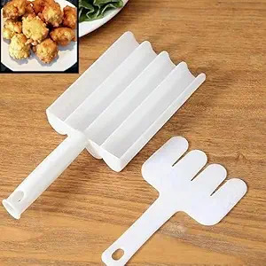 Cheese Ball Rice-Meat Dumplings Meatball Maker, Multi Function Ball Maker, Manchurian Ball Maker, Bhajiya Pokada Make, Rasgulla Maker Tool for Kitchen(4 Ball in One Time