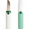 2 in 1 Kitchen Knife Peeler, Compact & Potable Multifunction Knife Peeler with Safety Lock case, Stainless Steel Blade for Vegetables & Fruits