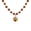 Gold Plated 5 Mukhi Rudraksha Pendant with Om Pendant