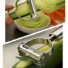 2-in-1 Stainless Steel Julienne & Serrated Vegetable Peeler
