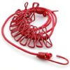 Cloth Drying Rope with Hooks, Elastic Hanging Rope for Travel, Home, and Outdoor Drying