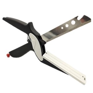 Vegetables & Fruits Clever Cutter 4-in-1 Kitchen Knife with Cutting Board, Stainless Steel Blade Manual Vegetable & Fruit Slicer