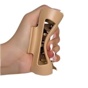 Silicone Large Hair Claw Clutcher Clips Flexible Rectangle Claws for Girls & Women