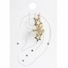 Trendy Triple Star Non-Piercing Ear Cuff Earring for Women and Girls Stainless Steel Cuff Earring