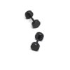 Classic Black Stainless Steel Dumbbell Barbell Stud Earrings for Men Boys Stainless Steel Stud Earring