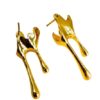 Trending Anti Tarnish Melt Design Drop Earring for Women & Girls Stainless Steel Earring Set