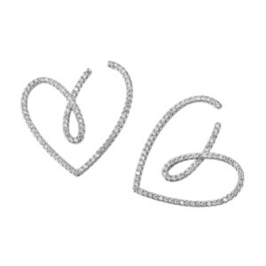 Elegant Heart-Shaped Earrings for Women – Minimalist Love Design Alloy Stud Earring