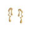 Water Drop Western Earrings for Women Elegant Drop Design Fashion Jewelry Stainless Steel Drops & Danglers