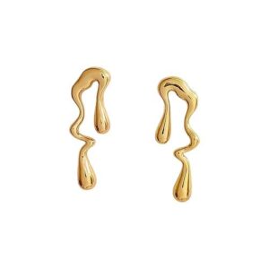 Water Drop Western Earrings for Women Elegant Drop Design Fashion Jewelry Stainless Steel Drops & Danglers