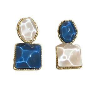 Elegant Resin Earrings for Women – Stylish Party & Wedding Jewelry Alloy Drops & Danglers