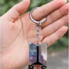 Stylish BTS Logo Keychain with Metallic Finish – Perfect for Fans & Collectors Key Chain