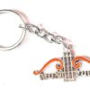 Jai Shree Shyam Metal Keychain - Spiritual Bow and Arrow Keyring for Bike & Car Key Chain