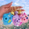 Camera Projector Light Cartoon Projection Key Chain
