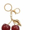 Cute Red Cherry Fruit Keychain Kawaii Bag Charm for Keys Gifts Key Chain