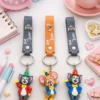 Tom and Jerry Cartoon Character Rubber Keychain Cute Strap Keyring(3 PC) Key Chain