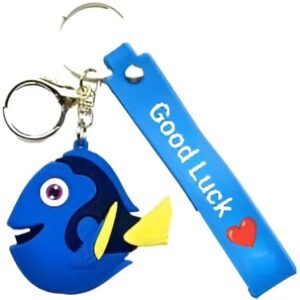 Finding Nemo Dory Rubber Keychain Cartoon Bag Charm Gift for Kids & Fans Key Chain