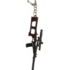 Metal Sniper Gun Keychain - Realistic 3D Rifle Keyring for Boys, Men & Gamers Key Chain
