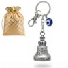 Tibetan Guardian Bell Keychain | Vintage Keychain for Spiritual Protection, Good Luck, Positivity | Keyring for Bag & Car | Anti-Negativity Talisman Gift