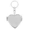 Heart Shaped Mirror Keychain – Portable Metallic Love Charm for Bags & Keys Key Chain