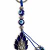 Evil Eye Ganpati Keychain Blue Nazar Suraksha Lucky Charm Keyring Gift Key Chain