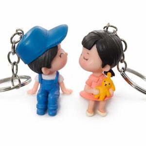 Cute Couple Cartoon Keychains – Romantic Gift for Lovers & Friends Key Chain