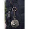 Trendy Dragon Pocket Watch Keychain with Shanghai Landmark Design Key Chain