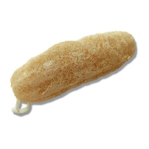 Natural Loofah Body Scrubber, Organic Eco-Friendly Bath Sponge, Gentle Exfoliating Loofah with Hanging Loop, Ideal for Women & Men, Ridge Gourd Fibre, Lightweight Cleansing Scrub