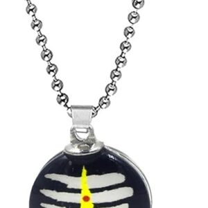 Mahakal Shiva Crystal Pendant Necklace Spiritual Religious Jewelry for Men Women Metal Locket