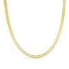 Trending Anti Tarnish Waterproof Hypoallergenic Flat Snake Chain Gold-plated Plated Stainless Steel Chain