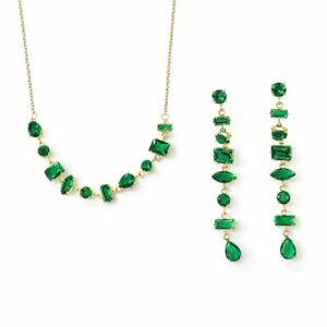 Crystal Green Jewellery Set