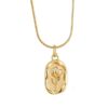 Trending Anti Tarnish Rose Flower Pendant Necklace, Jewellery for Women & Girls Gold-plated Stainless Steel Pendant