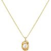 Trending Anti Tarnish Pearl Pendant Necklace, Hypoallergenic Jewelry for Women Gold-plated Stainless Steel Pendant