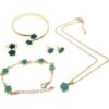 Alloy Green Jewellery Set