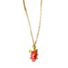 Trendy AntiTarnish Dragon Fruit Charm Pendant for Girls & Women Gold-plated Stainless Steel Pendant Set