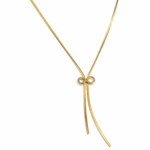 Elegant Infinity Style Chain Necklace – Symbol of Eternal Love Pendant For Women Stainless Steel Pendant