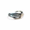 Stylish Silver Skeleton Hand Adjustable Ring for Men & Women Trendy Jewellery Alloy Ring