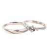 Crystal Crown Couple Rings Matching Adjustable Love Bands Romantic Gift Alloy Ring