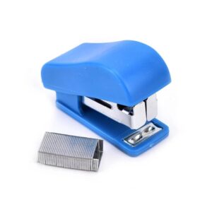 Mini Stapler with Staple Pins, Portable, Travel Size, Small Staplers Easy to Carry and Store for Students, School, Office, Home, Desktop Supplies and Stationary
