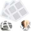 10 Pcs Disposable Hair Catcher Shower Drain Mesh Stickers