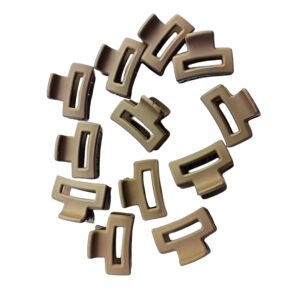 30 Pcs of Mini Matte Hair clutcher for women & girls | Elegant Small Square Hair Clips | Non-Slip, Matte Finish for Women & Girls | Perfect for Casual Attire